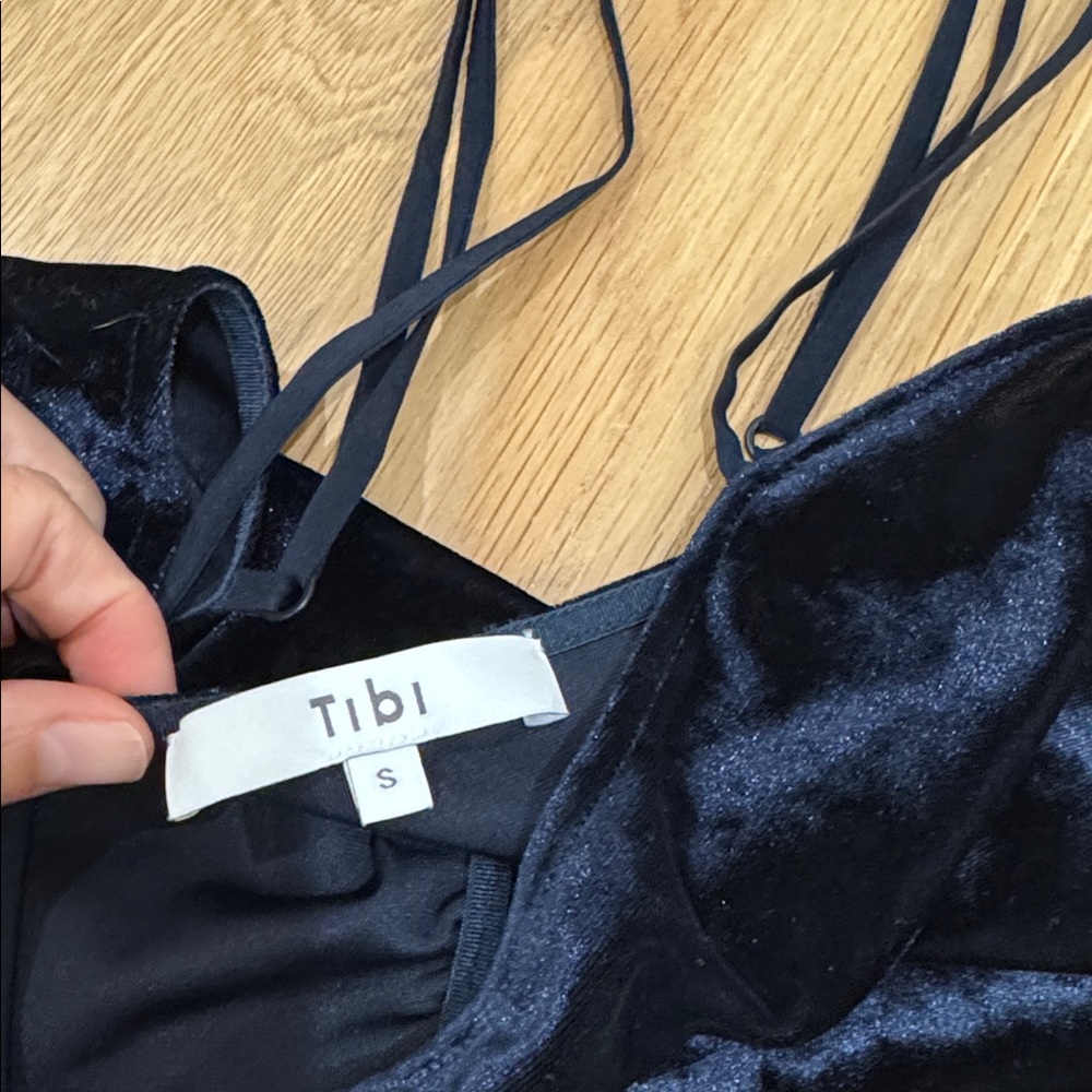 Tibi Stretch Velvet Ruched Cami - Picture 4 of 6
